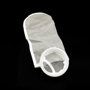 25 Micron Nylon Liquid Filter Bag,Sewn,Plastic “F” Flange Ring, Size #4-105*380mm