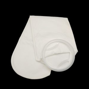 45 Micron Polyester Felt (PE) Liquid Filter Bag,Welded,Plastic “G” Flange Ring, Size #2-180*810mm