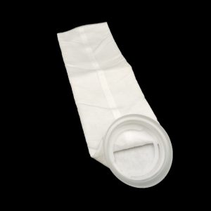 1 Micron Polyester Felt (PE) Liquid Filter Bag,Welded,Plastic “X” Flange Ring, Size #5-150*560mm