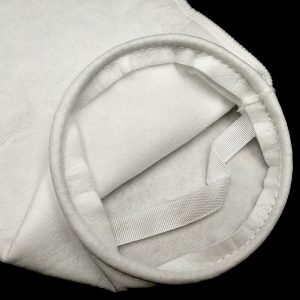 70 Micron Polyester Felt (PE) Liquid Filter Bag,Welded,Stainless Steel Ring, Size #5-150*560mm