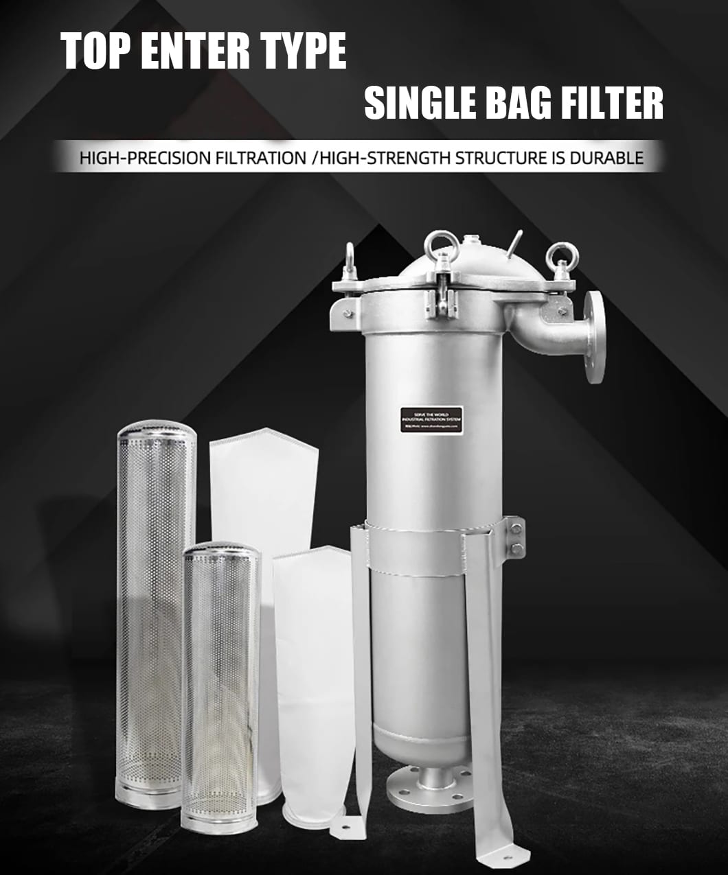 Single Bag Filter Housing