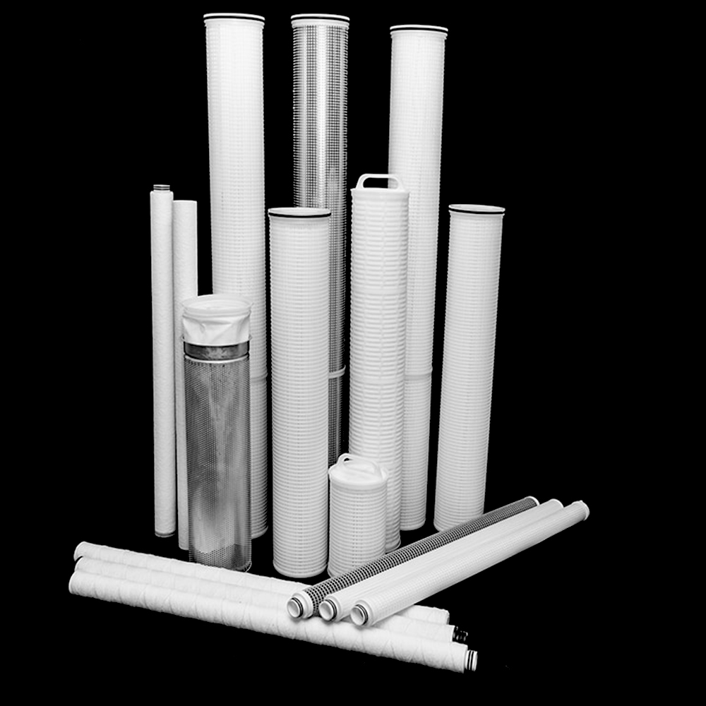 PTFE pleated filter cartridges