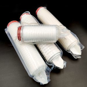 PTFE hydrophobic pleated filter cartridges