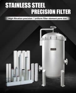 Stainless steel PP cartridge filter housing